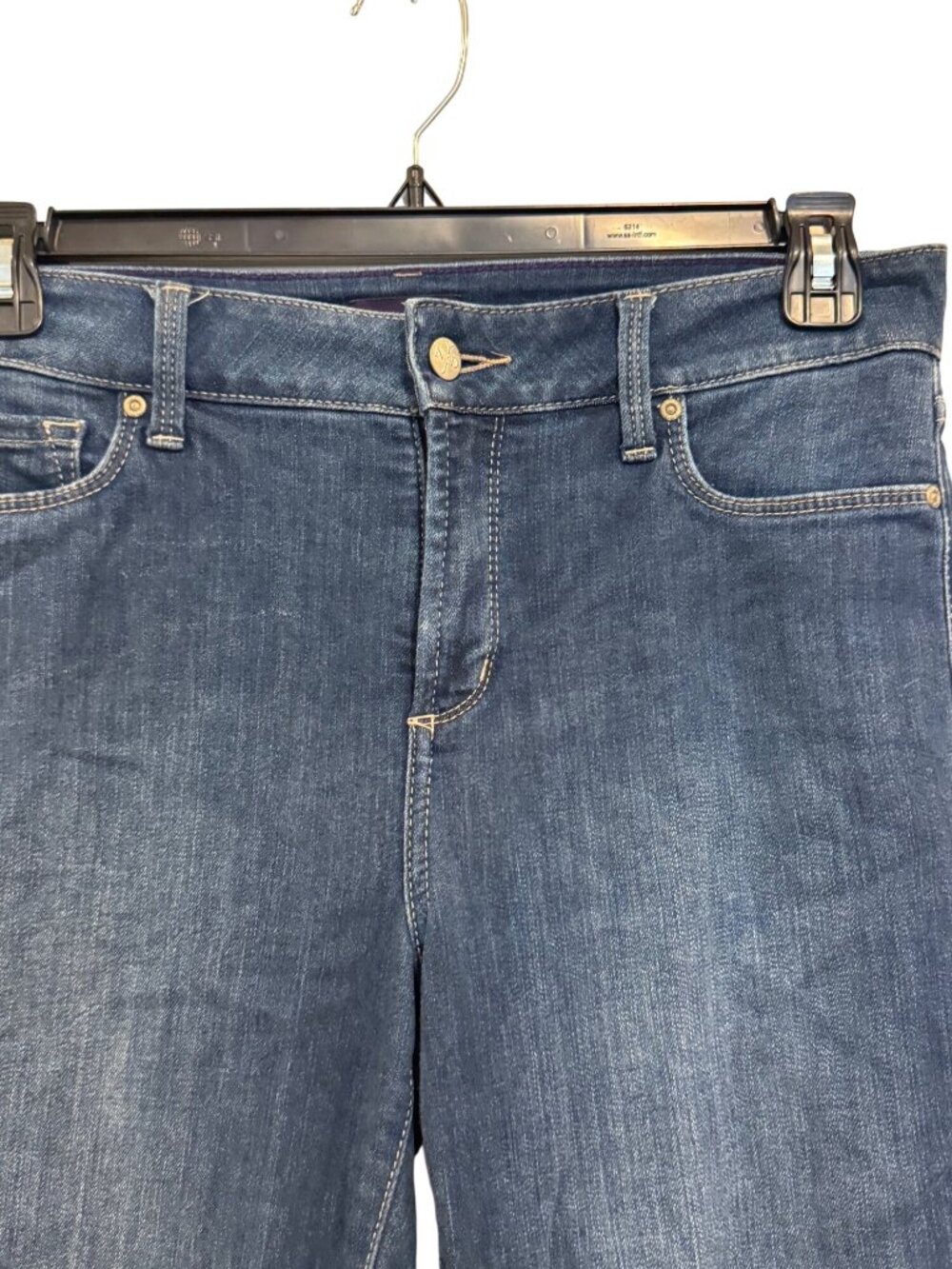 NYDJ Womens Denim Capri Jeans Size 10 Dark Wash Mid Rise - Picture 5 of 7